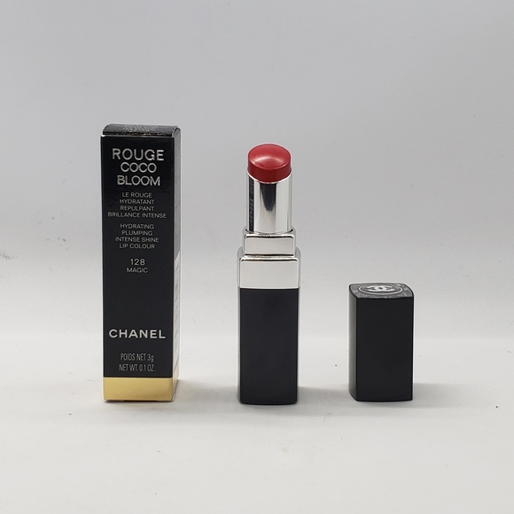 Chanel Rouge Coco Bloom Hydrating Plumping Shine Lip Color 3g - 128 Magic - Picture 1 of 2